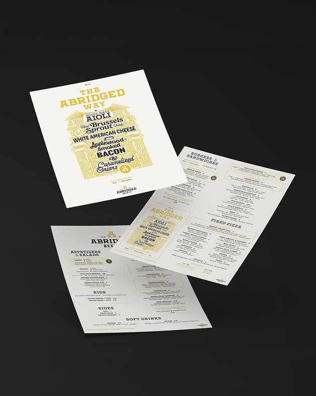 Print collateral showcase